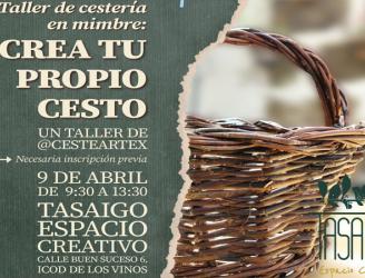 Taller cestería en Tasaigo
