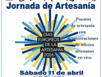 Cartel Jornada de Artesanía en el mercado La Plaza de Montilla