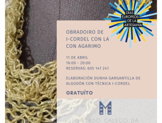 ELABORACIÓN DUNHA GARGANTILLA DE ALGODÓN CON TÉCNICA I-CORDEL