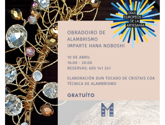 Obradoiro de alambrismo con cristais