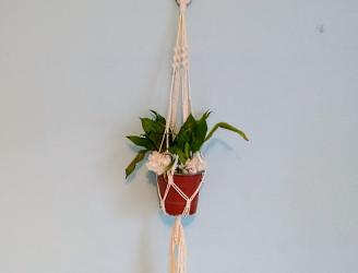 Macramé, macetero