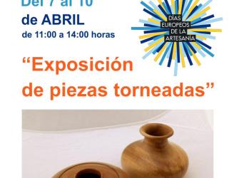 cartel exposición piezas torneadas