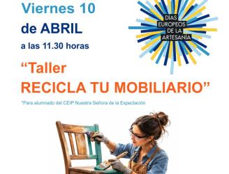 Cartel taller recicla tu mobiliario