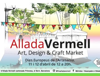 afiche Fira d'Artistes i Dissenyadors d'Allada Vermell