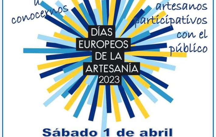 Cartel informativo de las jornadas de Puertas Abiertas en el Centro de Artesanía de Montilla