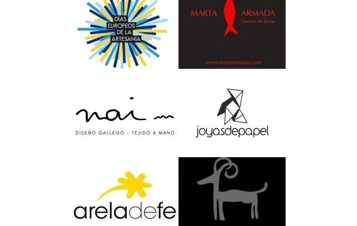 Talleres participantes :  Cabuxa | areladefe | Nai diseños | Marta Armada | Joyas de Papel