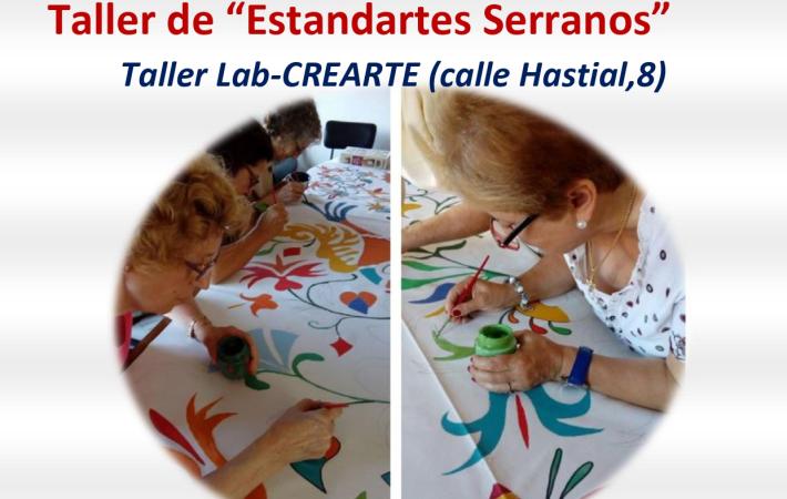 cartel del Taller de Pintura en Tela 