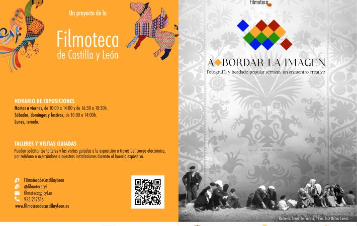 Portada del Díptico de Difusión Exposición "A Bordar la Imagen"