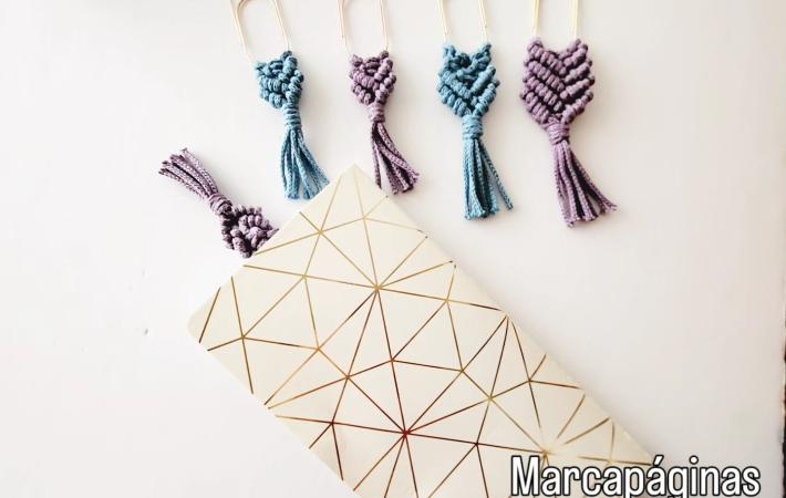MARCAPÁGINAS DE MACRAMÉ