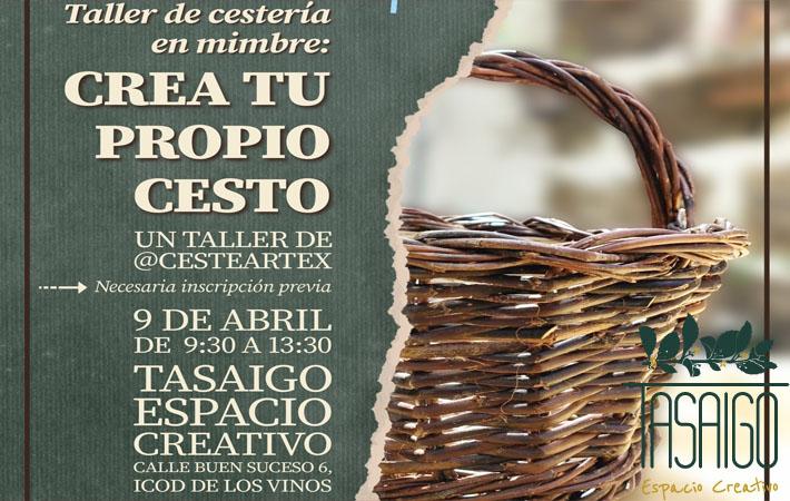 Taller cestería en Tasaigo