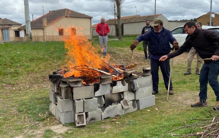 Cocción en trinchera en San Martín y Mudrian 