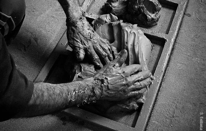 Trabajando en la ladrillería