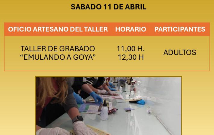 Taller de Grabado "Emulando a Goya"