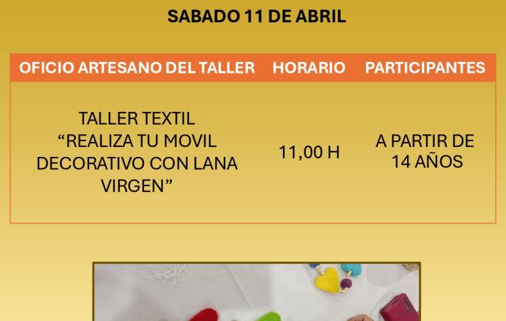 Taller Textil - "Realiza tú móvil decorativo con lana virgen"