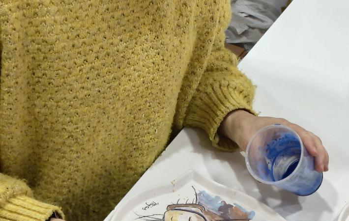 Arte y artesanía unidos por el pincel 