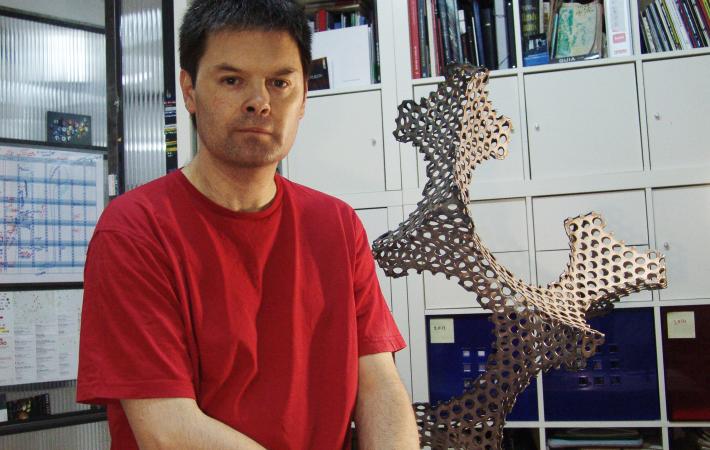 Diego Canogar en su estudio