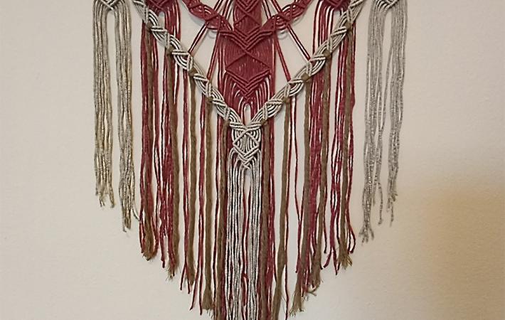 Tapiz de macramé