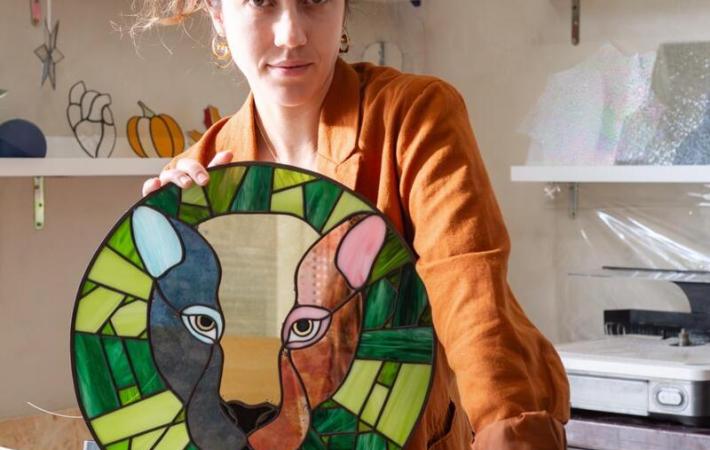 Nat Dametto vitrales