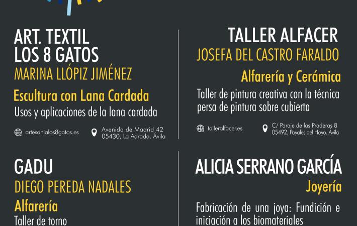 4 TALLERES ARTESANOS DE LA PROVINCIA DE ÁVILA ABREN SUS PUERTAS PARA CELEBRAR LOS DÍAS EUROPEOS DE LA ATESANÍA