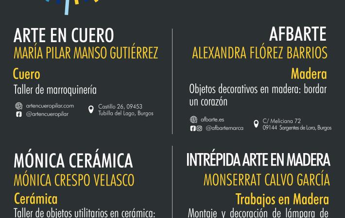 4 TALLERES ARTESANOS DE LA PROVINCIA DE BURGOS ABREN SUS PUERTAS PARA CELEBRAR LOS DÍAS EUROPEOS DE LA ATESANÍA