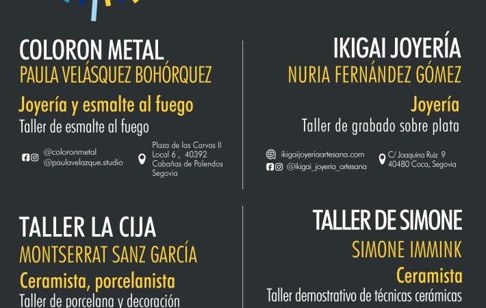 4 TALLERES ARTESANOS DE LA PROVINCIA DE SEGOVIA ABREN SUS PUERTAS PARA CELEBRAR LOS DÍAS EUROPEOS DE LA ATESANÍA