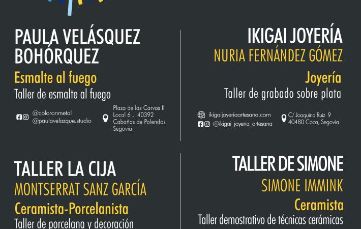 4 TALLERES ARTESANOS DE LA PROVINCIA DE SEGOVIA ABREN SUS PUERTAS PARA CELEBRAR LOS DÍAS EUROPEOS DE LA ATESANÍA