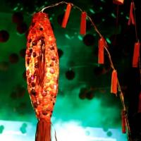 Piñata luminosa pez para fiesta japonesa Tanabata en WeZink Center Madrid en honor de NTT Data