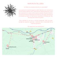 mapa de 5 talleres artesanos que puedes descubrir en menos de 15 km a la redonda, desde San Vicente del Monte, pasando por Cabezón de la Sal hasta Mazcuerras