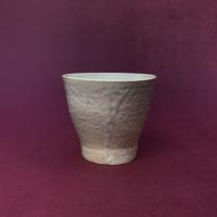 Vaso gres realizado con torno-cubo