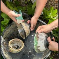 Enfriado y lavado de las piezas