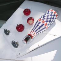 Botella trenzada patrón damero cable 