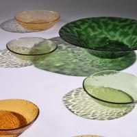 Vajilla de vidrio artesanal