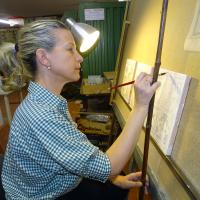 Técnica de pintura sobre cubierta