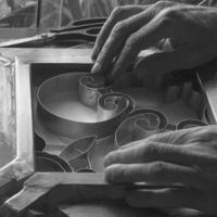 Moldeado de dibujos para mosaico hidraulico