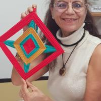 Ejemplo sencillo de Mandala Textil 