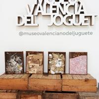 Materiales de los juguetes del museo.