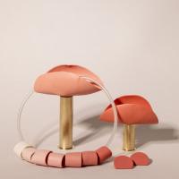 Collar y pendientes de porcelana